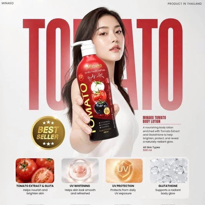 Minako Tomato Extract & Gluta Body Lotion 500ml