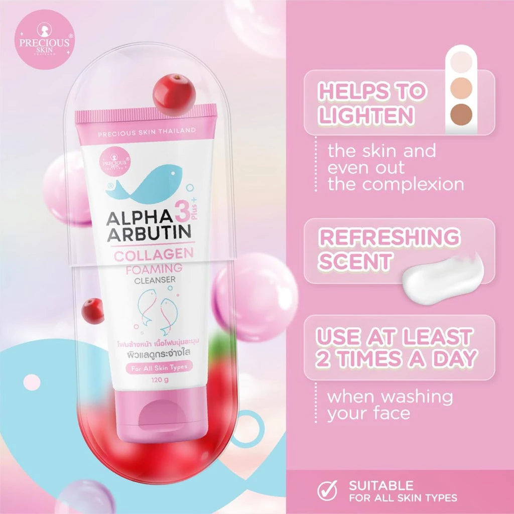 Alpha Arbutin 3+ Plus Collagen Foaming Cleanser 120g