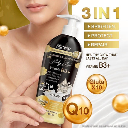 Minako Niacinamide Glutathione Plus Body Lotion 500ml