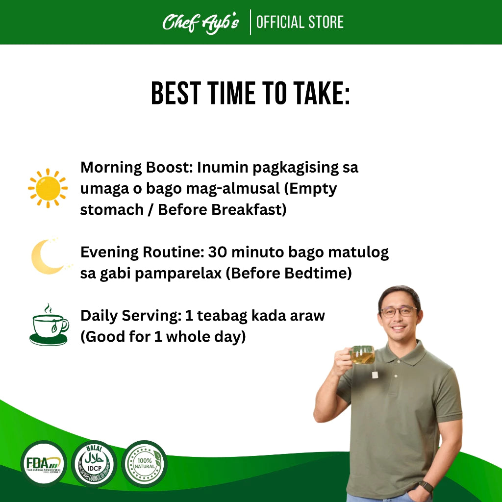 Chef Ayb's Paragis with Moringa and Guyabano Tea (20 bags)