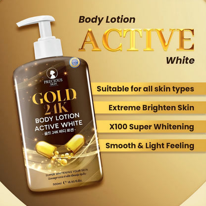 Gold 24K Body Lotion Active White 500ml