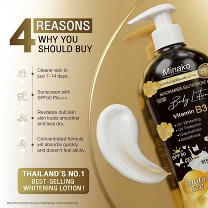 Minako Niacinamide Glutathione Plus Body Lotion 500ml