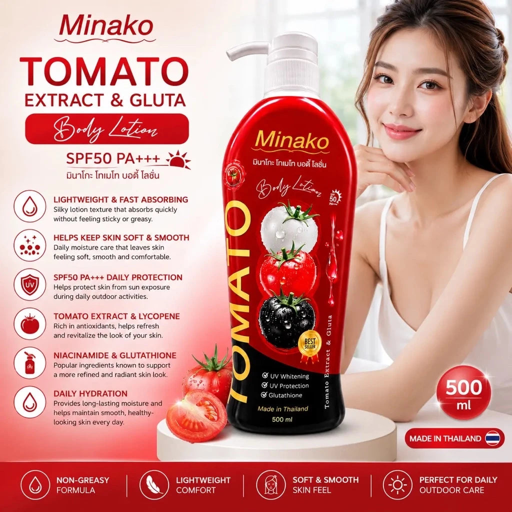 Minako Tomato Extract & Gluta Body Lotion 500ml