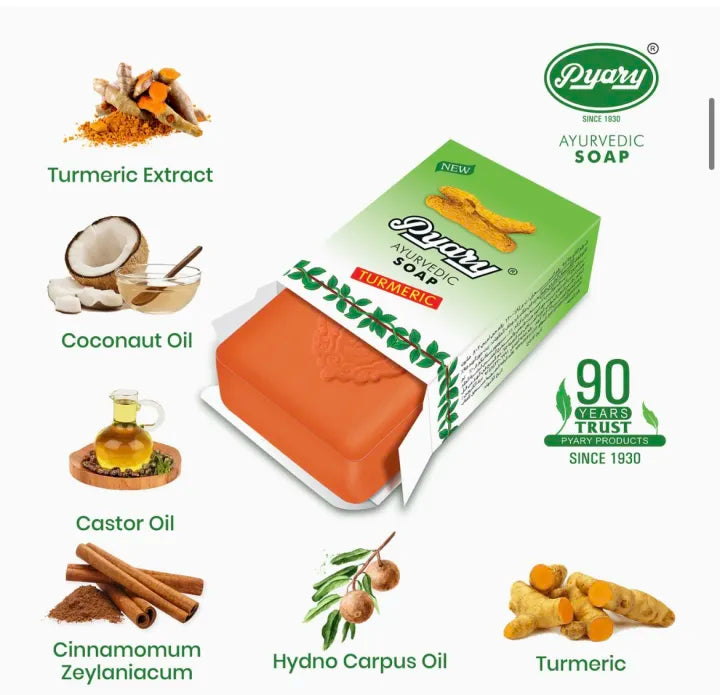 Pyary Ayurvedic Turmeric Soap 75g