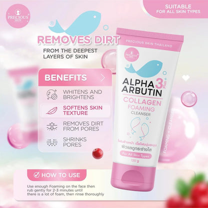 Alpha Arbutin 3+ Plus Collagen Foaming Cleanser 120g