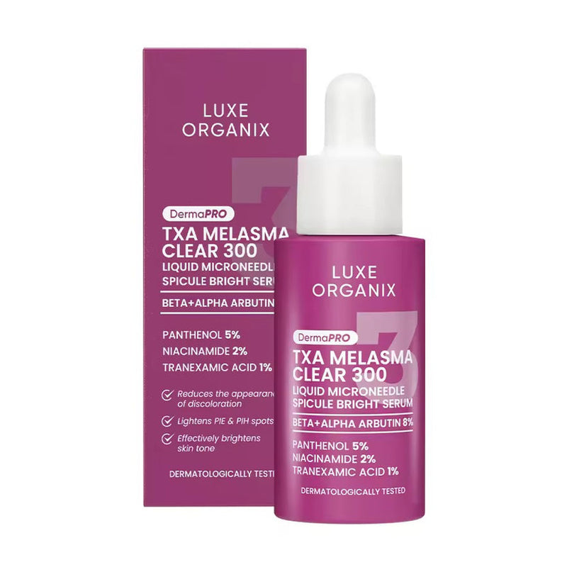 Luxe Organix DermaPRO TXA Melasma Clear 300 Spicule Bright Serum 30ml