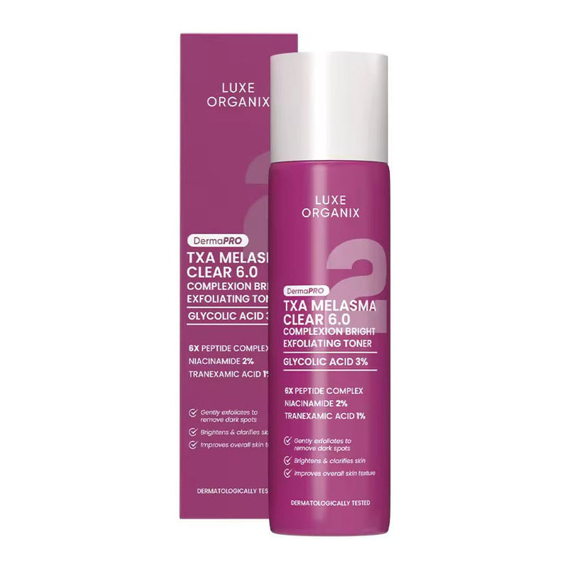 Luxe Organix DermaPRO TXA Melasma Clear 6.0 Complexion Bright Exfoliating Toner 150ml