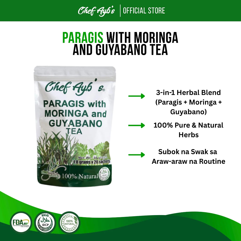 Chef Ayb's Paragis with Moringa and Guyabano Tea (20 bags)