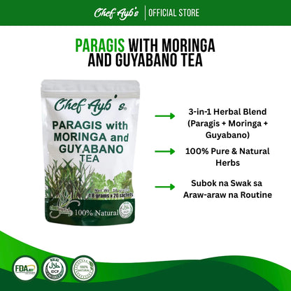 Chef Ayb's Paragis with Moringa and Guyabano Tea (20 bags)