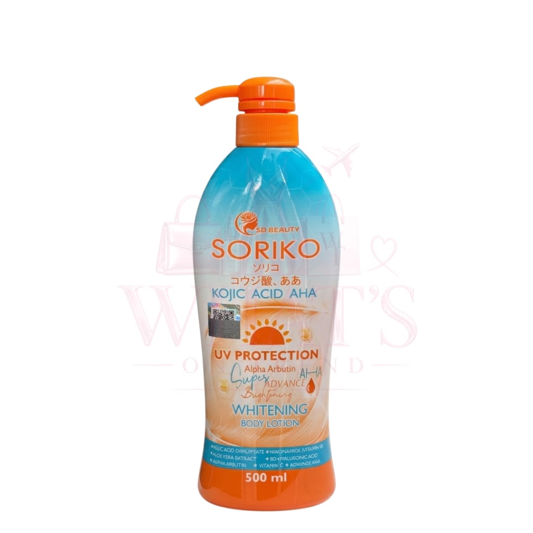 Soriko Kojic Acid AHA Whitening Body Lotion 500ml